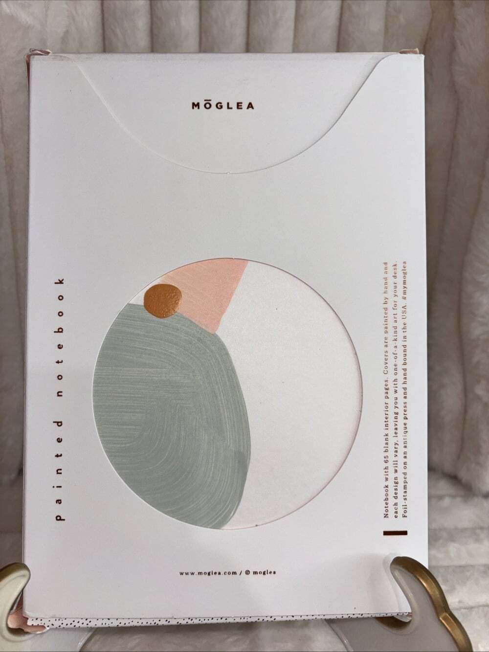 Moglea Hand Painted Notebook Artisan Stationery Set Boxed One of a Kind